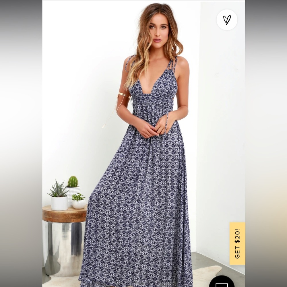 Lulus Blue Maxi S New